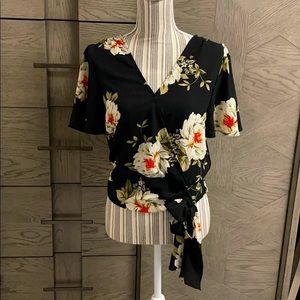 Flower print blouse